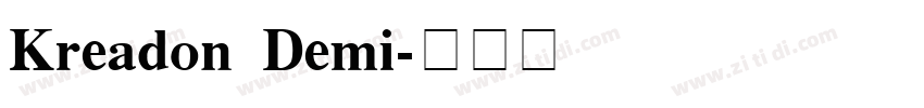 Kreadon Demi字体转换